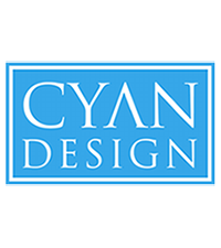 Cyan Design brand logo, colorful style