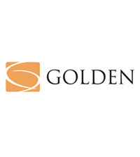 Golden brand logo, beautiful and clean design