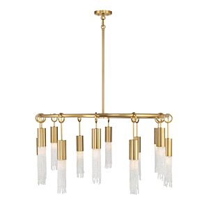 Chelsea 12 Light Chandelier in Warm Brass by Savoy House