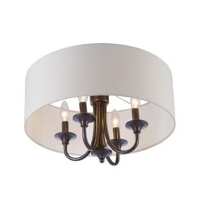 Maxim Lighting Bongo 4 Light 4 Light Semi Flush Mount in Oil Rubbed Bronze