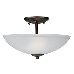 Logan Two Light Semi Flush Mount in Black by Maxim