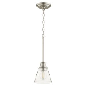 Dunbar 1-Light Pendant in Satin Nickel