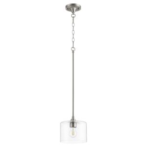 Dakota 1-Light Pendant in Satin Nickel