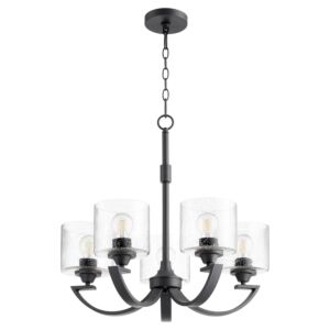 Dakota 5-Light Chandelier in Textured Black