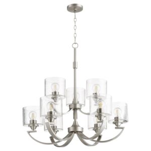 Dakota 9-Light Chandelier in Satin Nickel