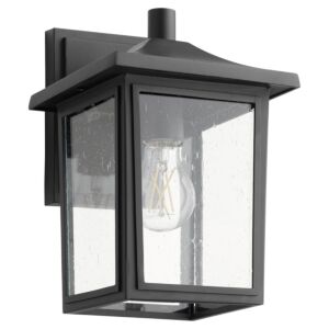 7 in. Lanterns 1-Light Wall Mount in Textured Black