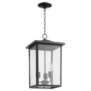 Riverside 3-Light Pendant in Textured Black