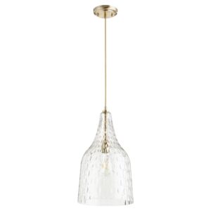 8142 Pendants 1-Light Pendant in Aged Brass