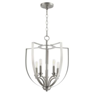 Dakota 5-Light Entry Pendant in Satin Nickel