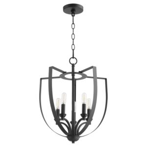 Dakota 5-Light Chandelier in Textured Black