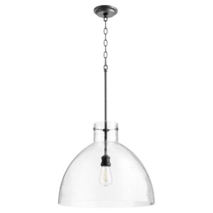 8932 Seeded Pendants 1-Light Pendant in Textured Black