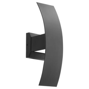 Curvo LED Wall Sconce in Textured Black by Quorum International