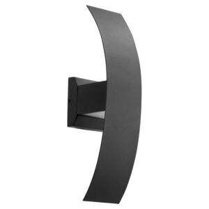 Curvo 2-Light LED Wall Sconce in Textured Black