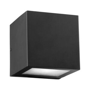 Ion 2-Light LED Outdoor Wall Lantern in Textured Black