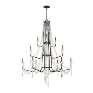 Barcelona 12 Light Chandelier in Onyx by Varaluz