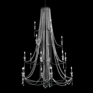 Barcelona 18 Light Chandelier in Onyx by Varaluz