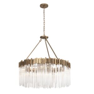 Matrix 12 Light Pendant in Havana Gold by Varaluz