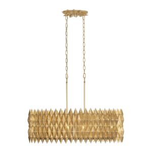 Forever Six Light Pendant in French Gold by Varaluz