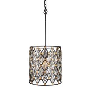 Windsor One Light Pendant in CarbonHavana Gold by Varaluz