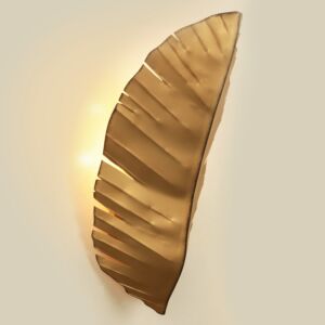 Banana Leaf Three Light Wall Sconce in Gold by Varaluz