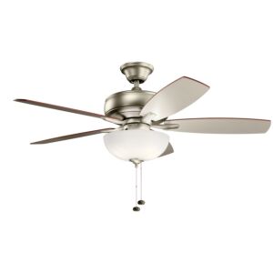 Terra 3-Light 52" Hanging Ceiling Fan in Brushed Nickel