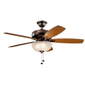 Terra 3-Light 52" Hanging Ceiling Fan in Oil Brushed Bronze