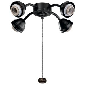 Accessory LED Fan Fitter in Satin Black by Kichler