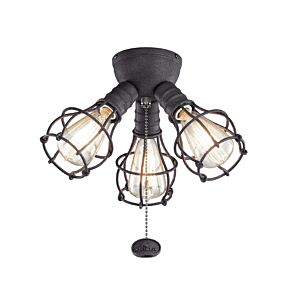 Accessory 3-Light LED Fan Light Kit in Distressed Black