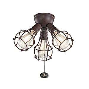 Accessory 3-Light LED Fan Light Kit in Tannery Bronze