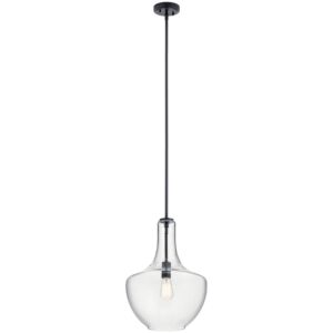 Everly 1-Light Pendant in Black