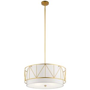 Birkleigh Four Light Pendant in Classic Gold by Kichler