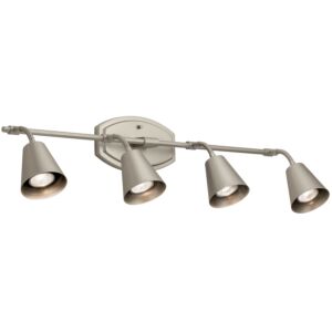 Sylvia Four Light Rail Light in Satin Nickel by Kichler