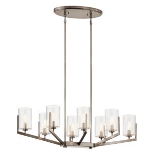 Nye 8-Light Chandelier in Classic Pewter