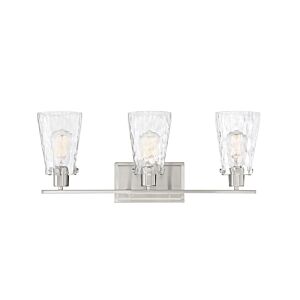 Vaughan 3-Light Bathroom Vanity Light Bar in Satin Nickel