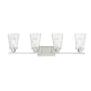 Vaughan 4-Light Bathroom Vanity Light Bar in Satin Nickel