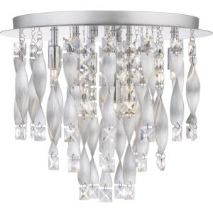 Twinkle Six Light Flush Mount in Polished Chrome by Quoizel