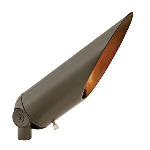 LED Long Cowl Spot Light 1-Light LED Accent Spot in Bronze