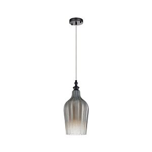 Renity One Light Pendant in Smoke by Matteo Lighting