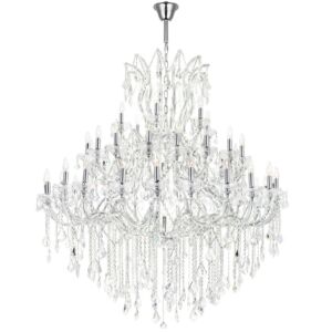 Maria Theresa 49 Light Chandelier in Chrome by CWI Lighting