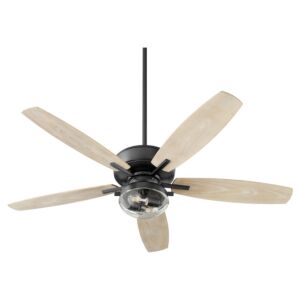 Breeze Patio 2-Light 52" Patio Fan in Textured Black Noir