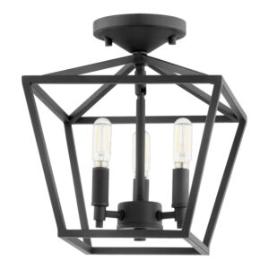 Gabriel 3-Light Dual Mount in Textured Black