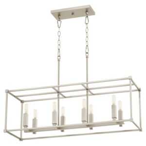 Olympus 8-Light Pendant in Satin Nickel