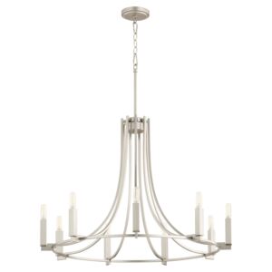 Olympus 9-Light Chandelier in Satin Nickel