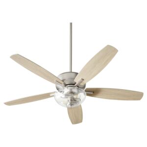 Breeze 2-Light 52" Hanging Ceiling Fan in Satin Nickel