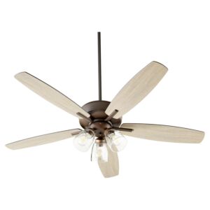 Breeze 3-Light 52" Hanging Ceiling Fan in Oiled Bronze