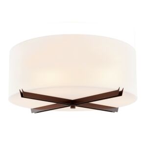 Acryluxe 6-Light Flush-Mount in Bronze / Dark