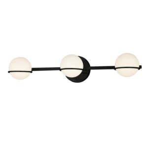 Fusion  Bathroom Bathroom Vanity Light in Matte Black by Justice Designs