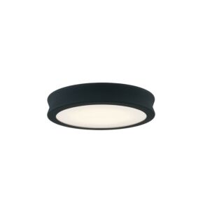 Fusion LED Flush Mount in Matte Black   Textured by Justice Designs