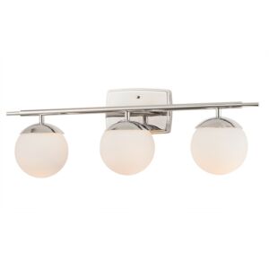 Fusion  Bathroom Bathroom Vanity Light in Polished Chrome by Justice Designs