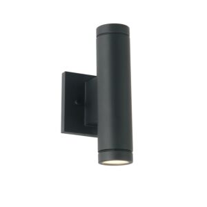 Portico LED Outdoor Wall Sconce in Matte Black by Justice Designs